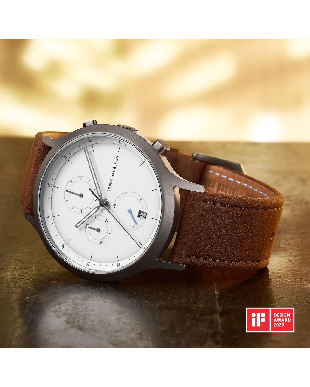 Lilienthal Berlin Chronograph – Dark in Metallic für Herren