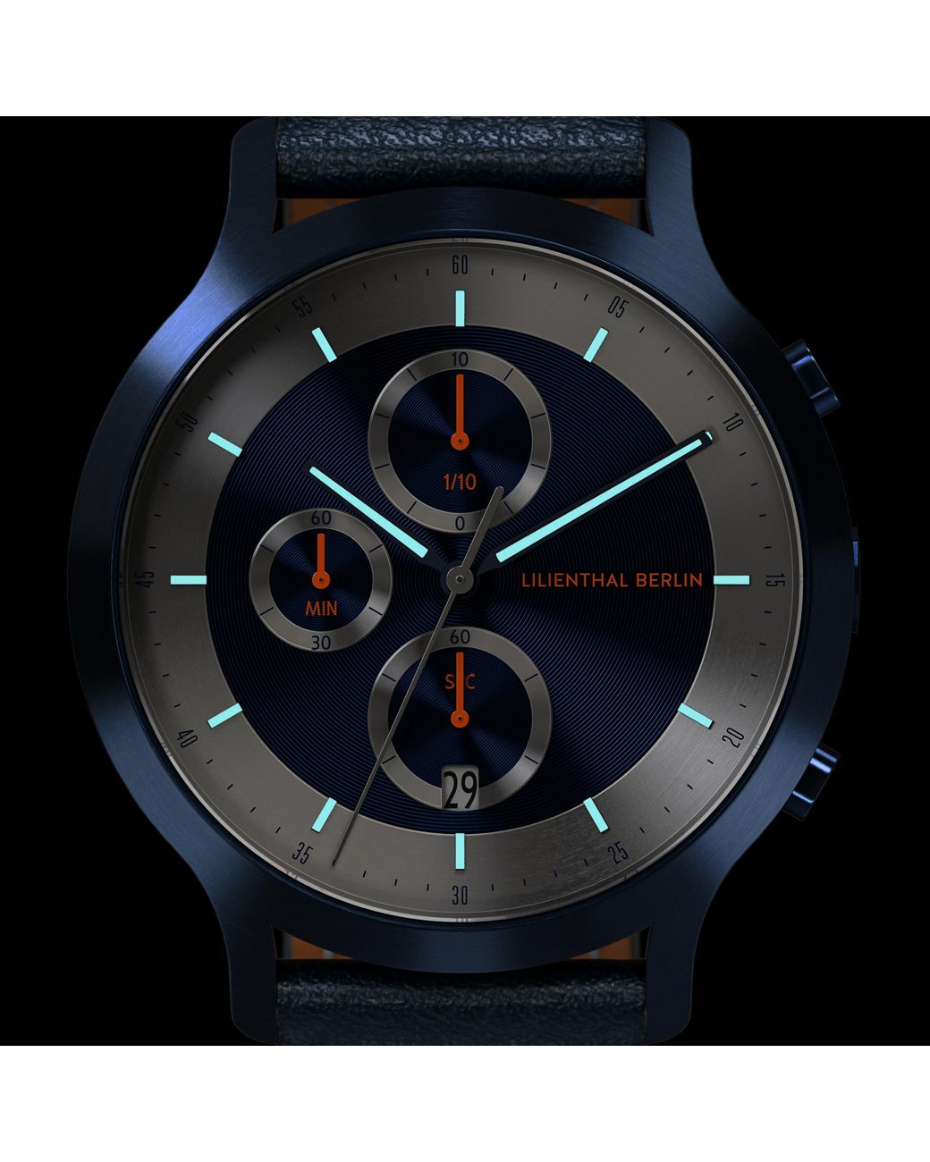 Lilienthal Berlin Chronograph Lp – in Blue für Herren