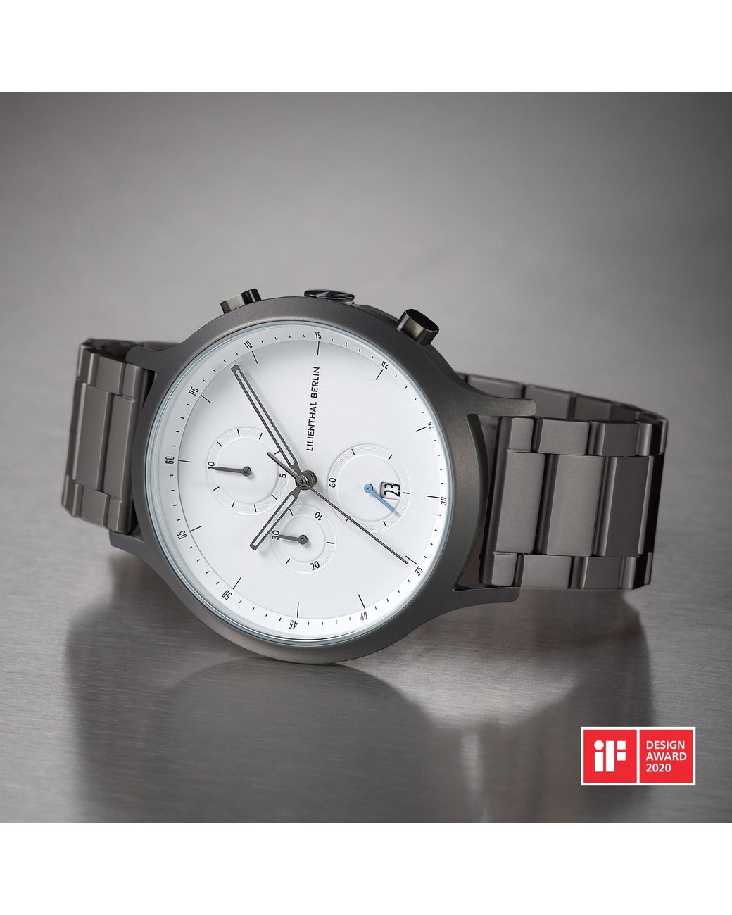 Lilienthal Berlin Chronograph – Dark in Metallic für Herren