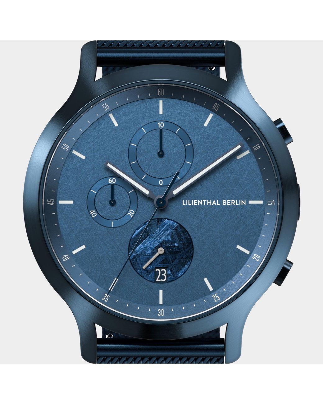 Lilienthal Berlin Chronograph Meteorite – Stellar in Blue für Herren