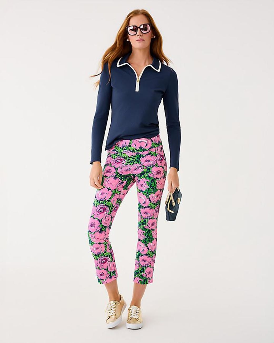 Lilly Pulitzer Upf 50+ Luxletic Frida Half Zip Polo in Blue | Lyst
