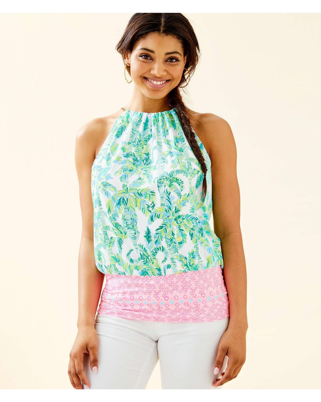 Lilly pulitzer top halter top
