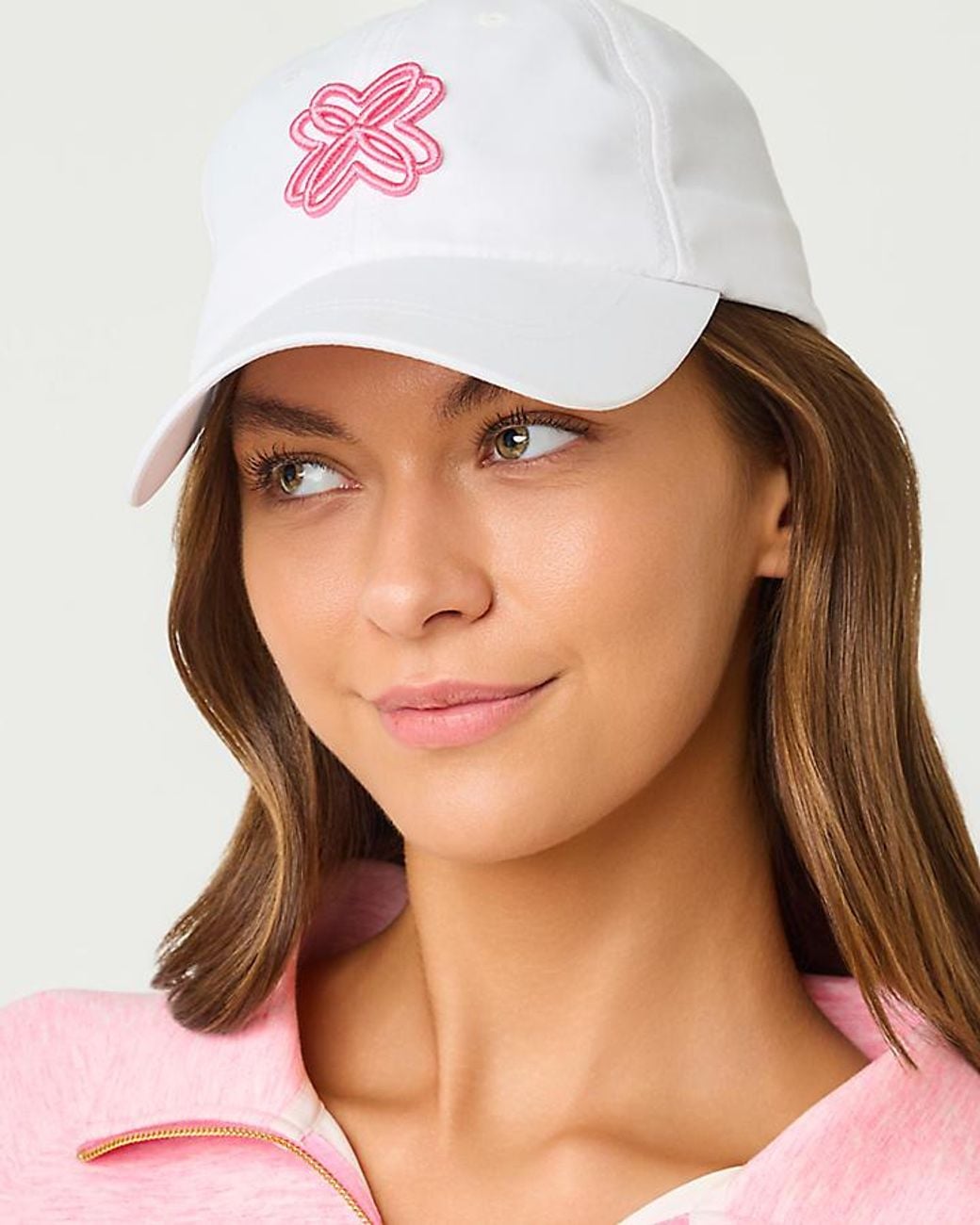 Lilly Pulitzer Pink Logo Run Around Hat