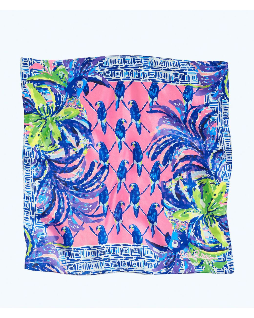 Lilly Pulitzer Silk Scarf in Blue | Lyst