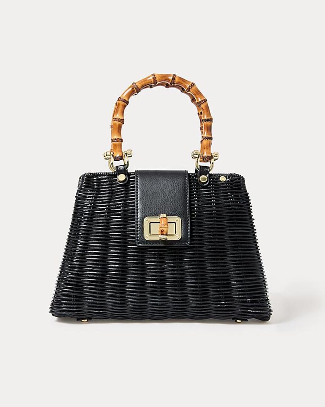 Lilly Pulitzer Leena Top Handle Bag in Black | Lyst