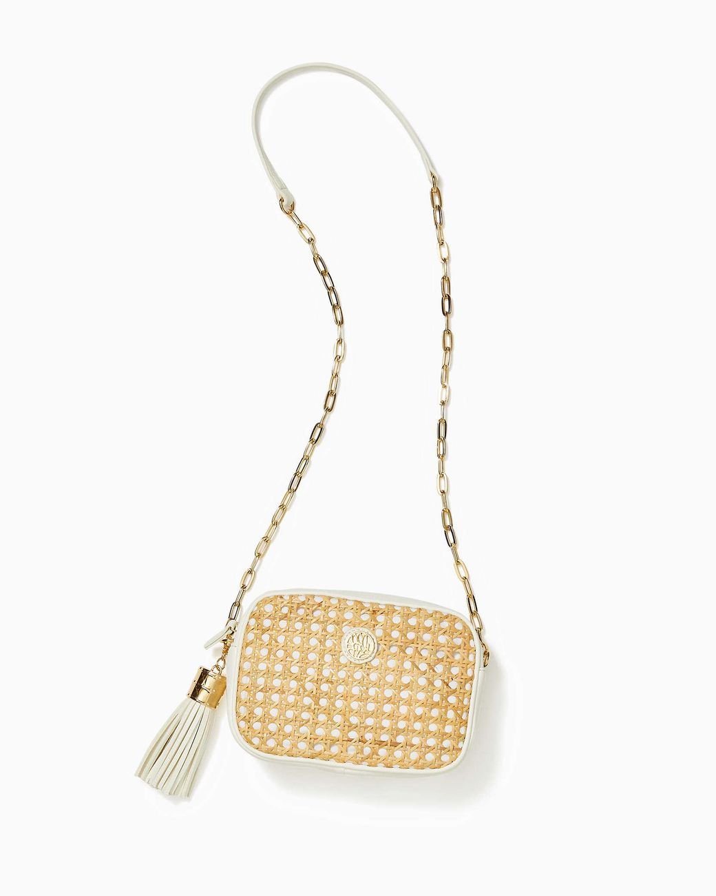 Lilly Pulitzer Dessa Cane Crossbody Bag in Metallic | Lyst