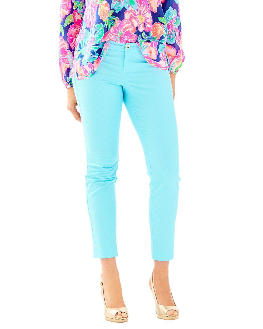 Kelly Textured Ankle Length Skinny Pant 