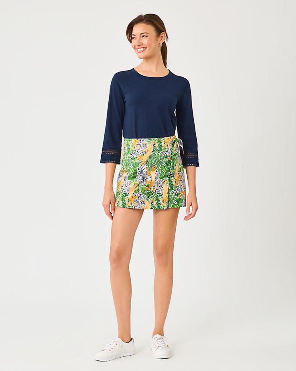Lilly Pulitzer Blue Alysia Mini Skort