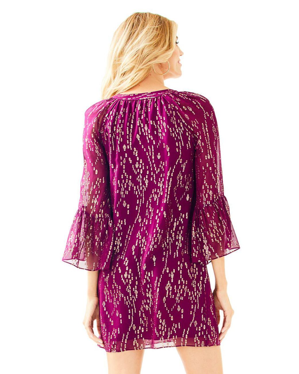 Lilly Pulitzer Matilda Silk Tunic Dress in Purple | Lyst