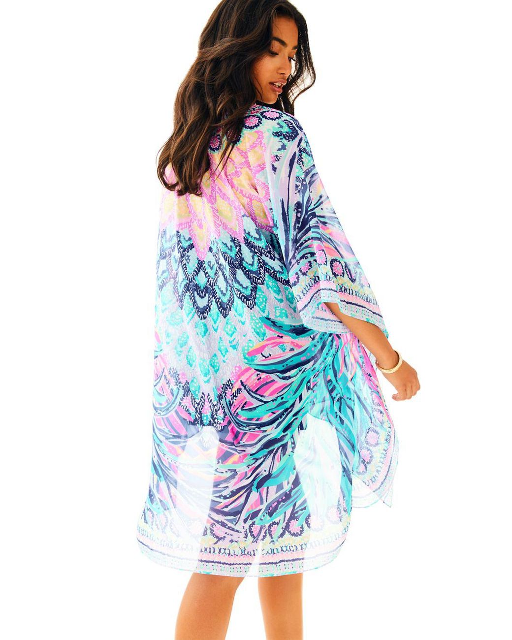 Lilly Pulitzer Kaai Kimono in Blue Lyst