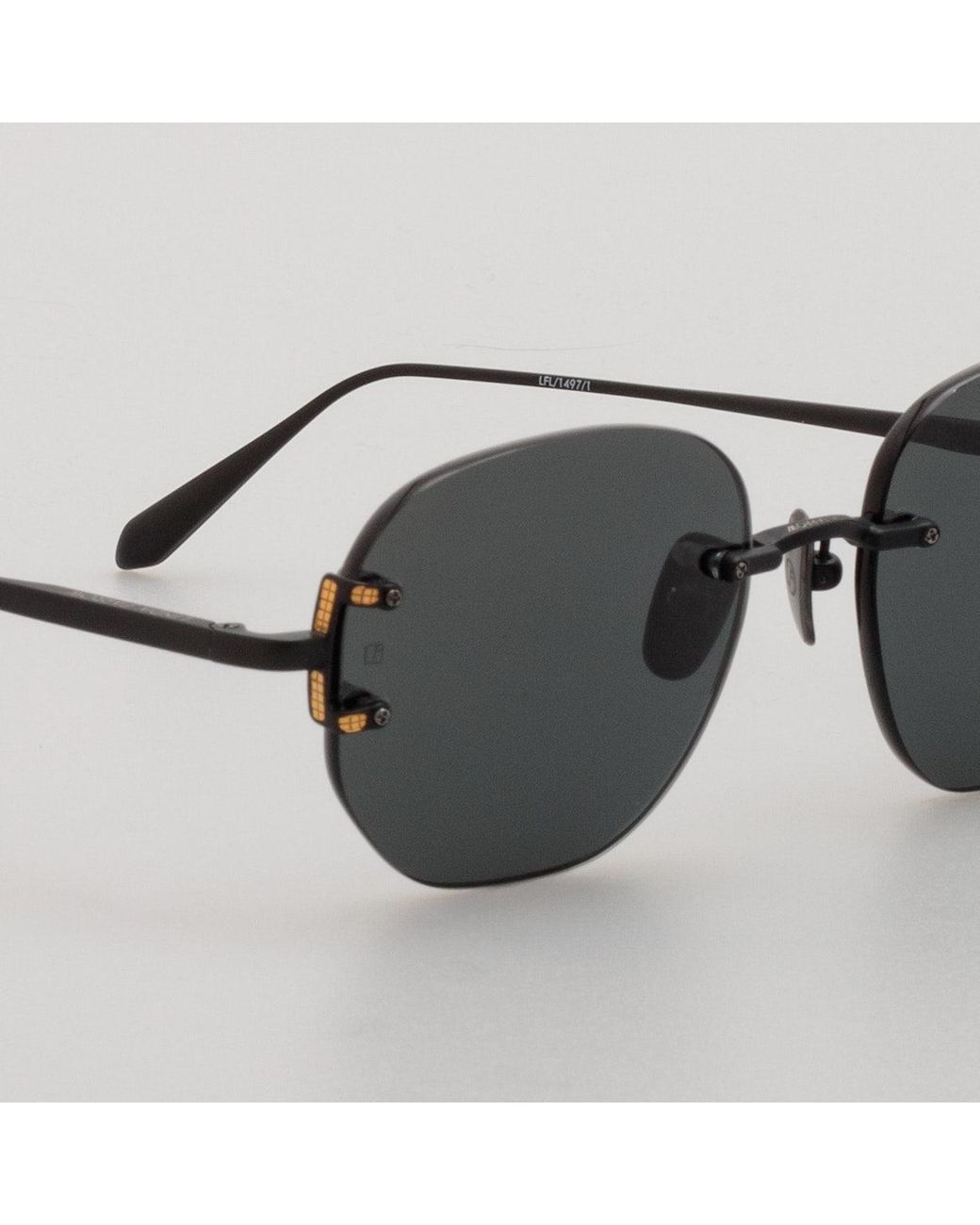Linda Farrow Black Sandor Sunglasses