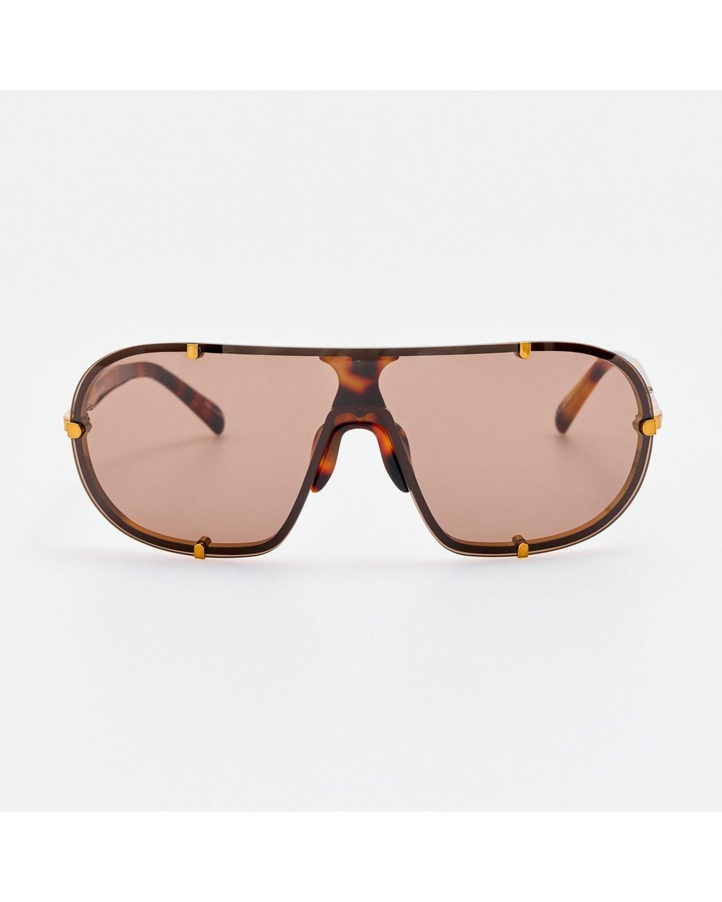 Linda Farrow Brown Aviator Sunglasses