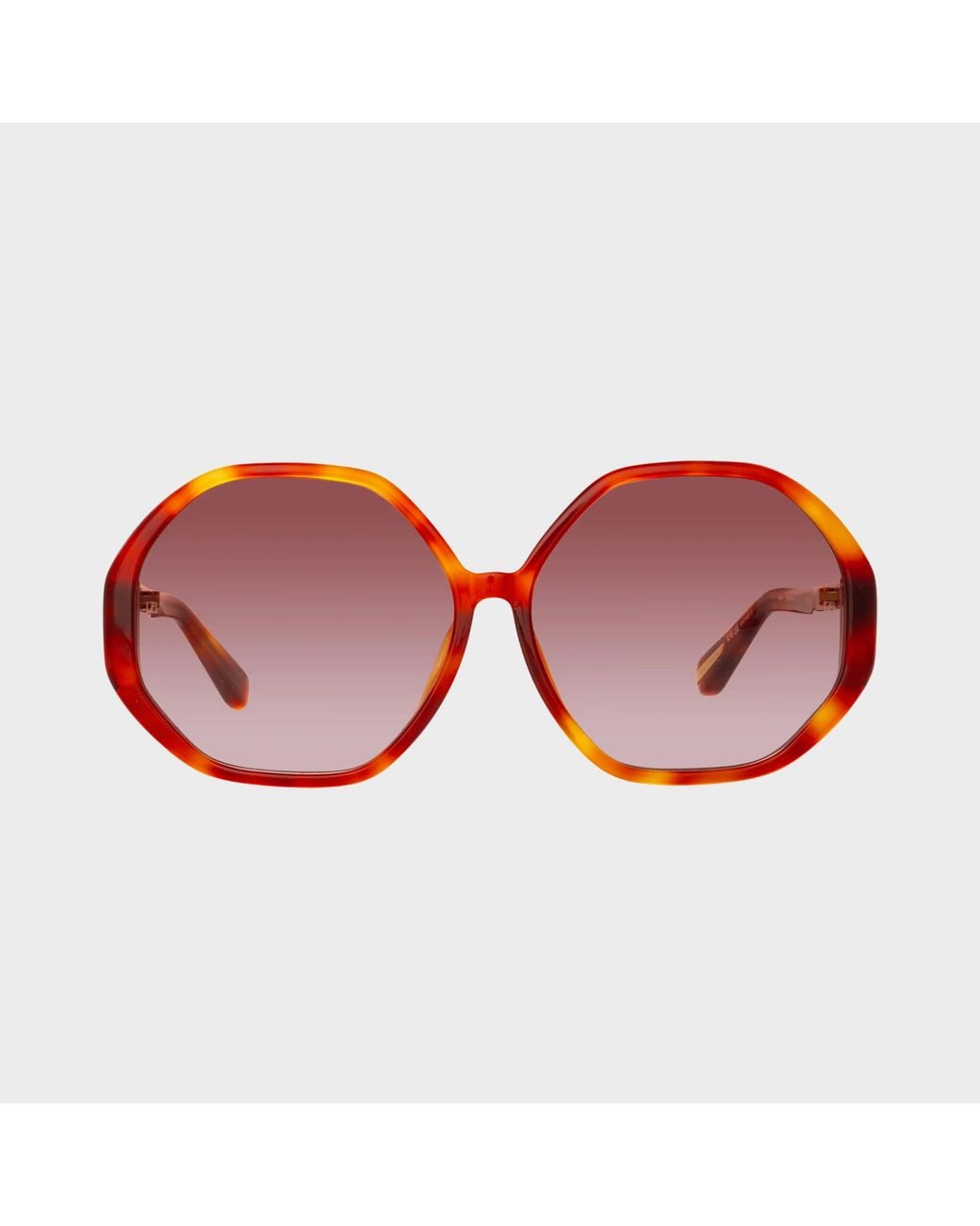 Linda Farrow Red Paloma Sunglasses