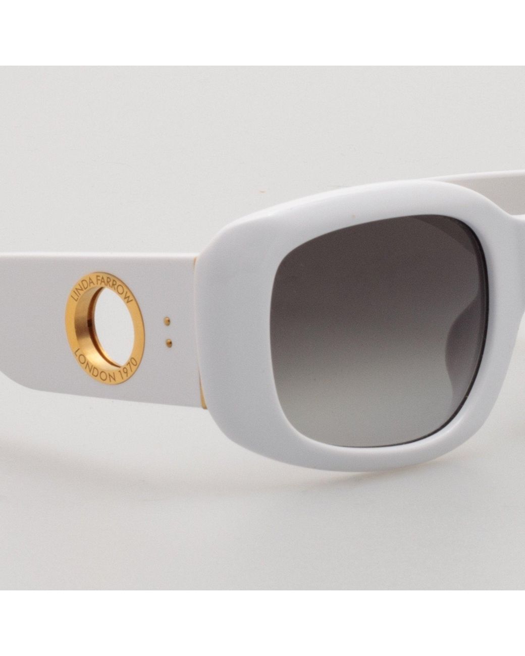 Linda Farrow Gray Celeste Oversize Sunglasses