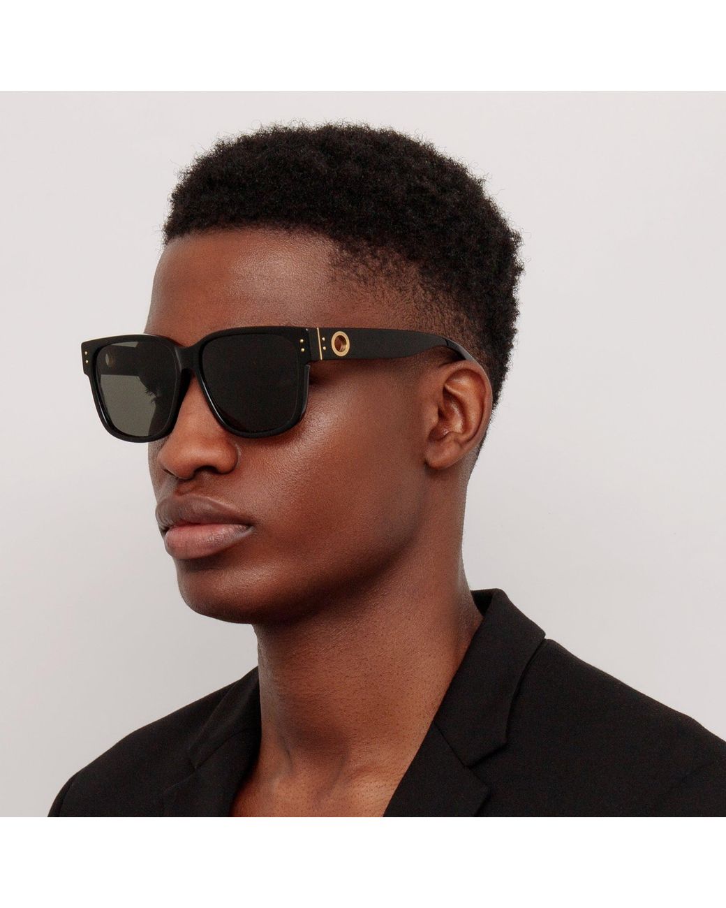 Linda Farrow Black Perry Sunglasses