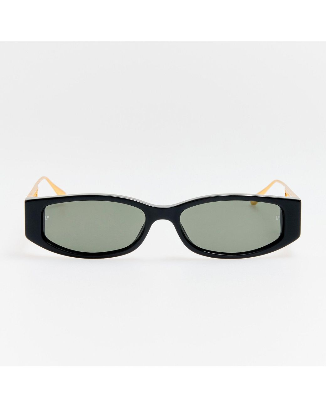 Linda Farrow Green Susie Vista Temple Sunglasses