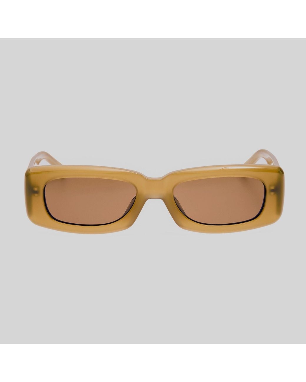 The Attico Brown Mini Marfa Sunglasses
