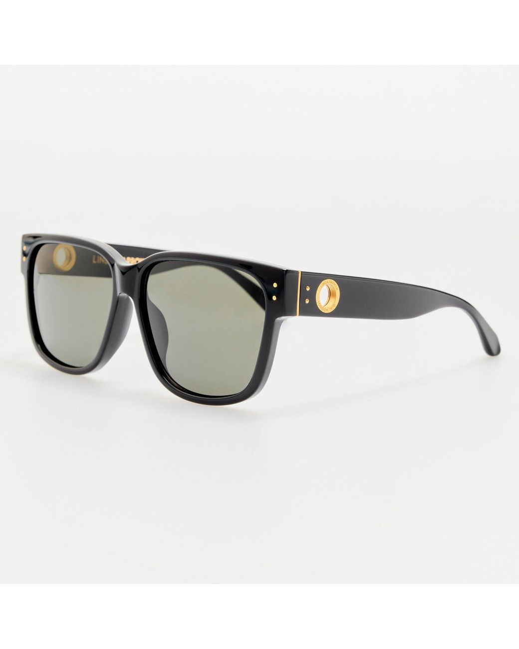 Linda Farrow Black Perry Sunglasses
