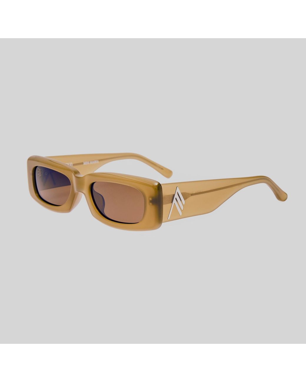 The Attico Brown Mini Marfa Sunglasses