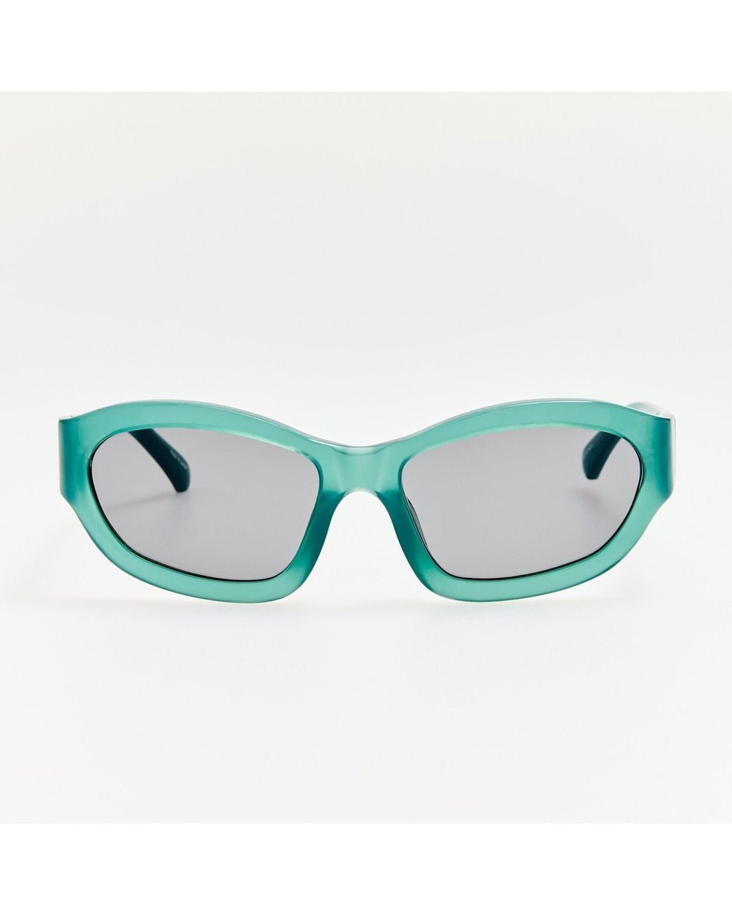 Linda Farrow Blue Wrap Sunglasses