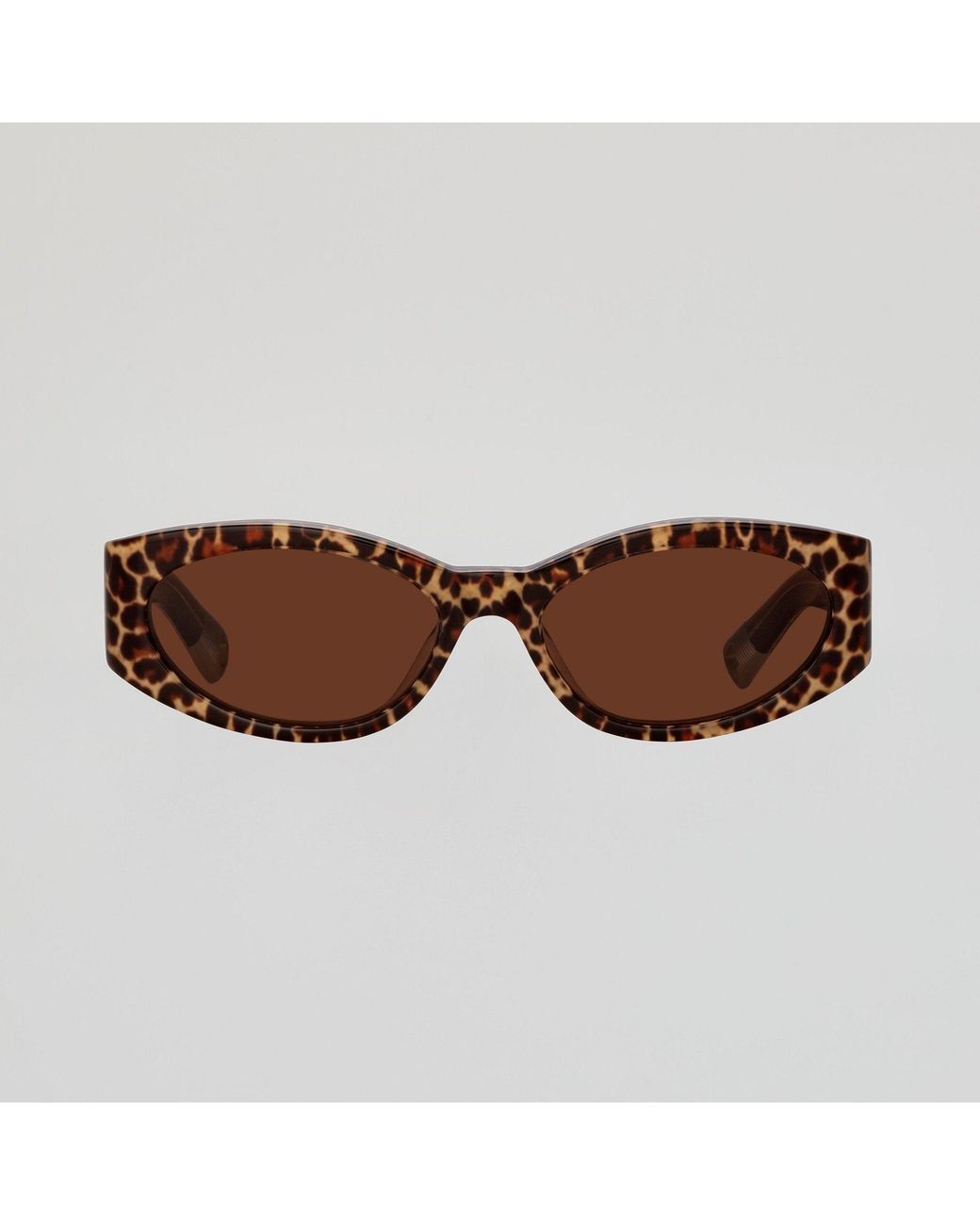 Jacquemus Brown Ovalo Oval Sunglasses