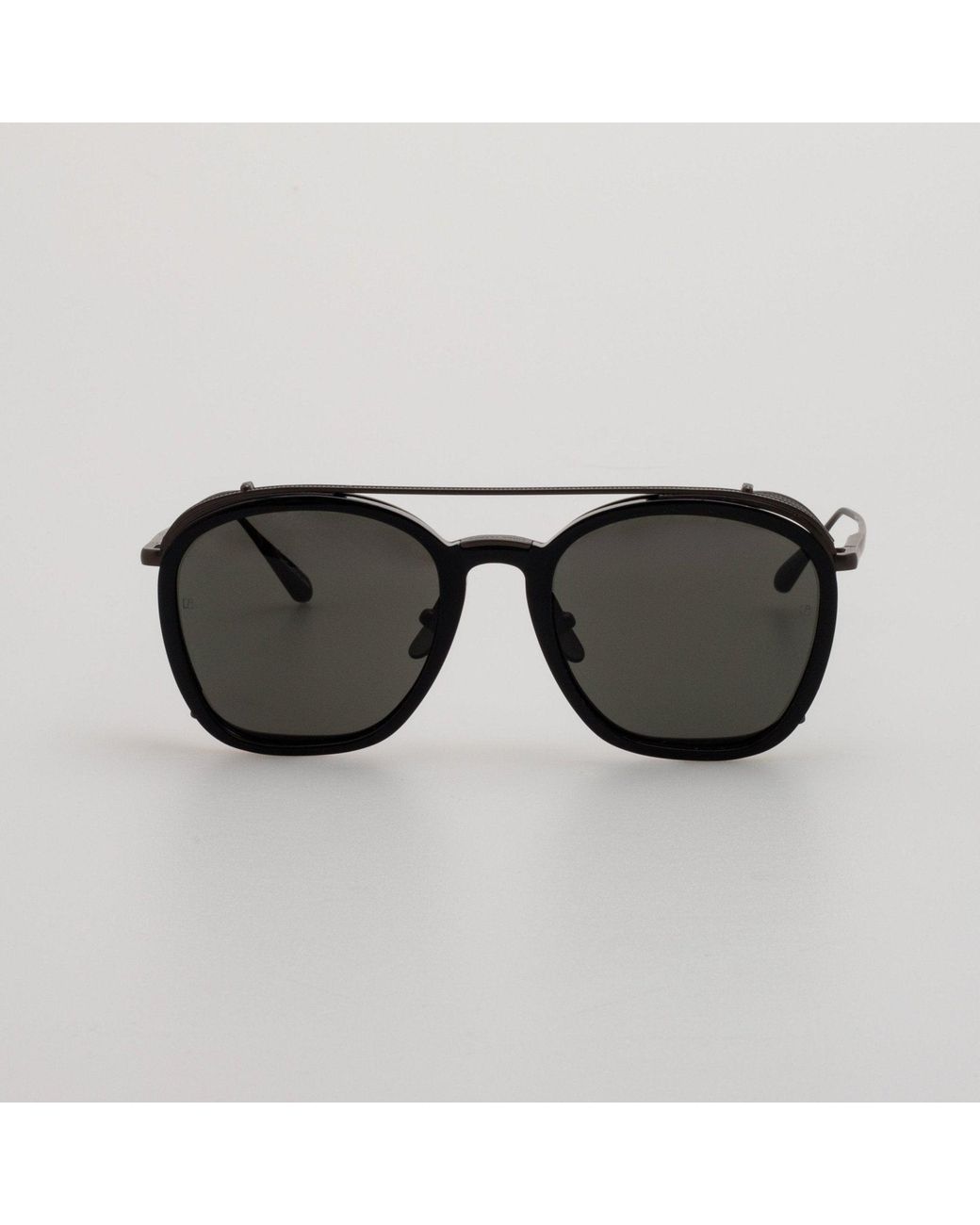 Black Series Linda Farrow Black Aston Square Sunglasses