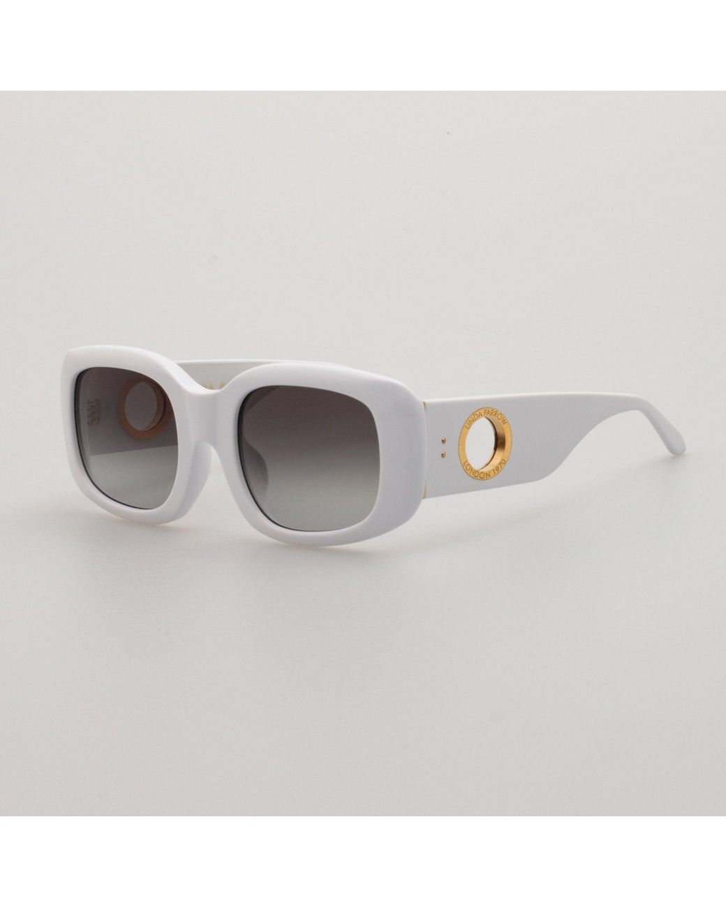 Linda Farrow Gray Celeste Oversize Sunglasses