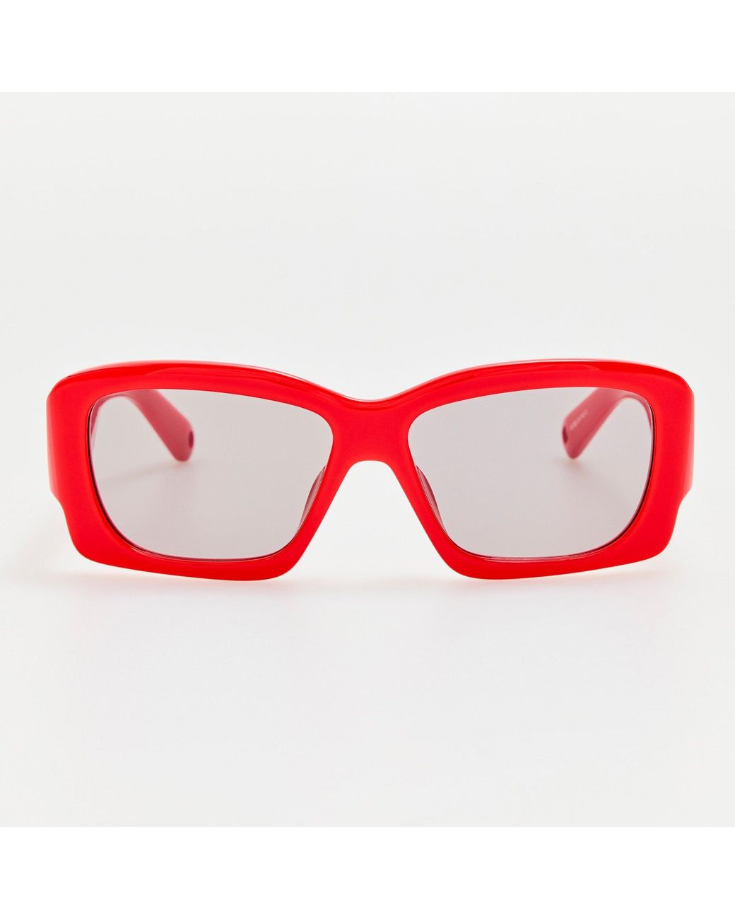Jacquemus Red Croisiere Rectangular Sunglasses