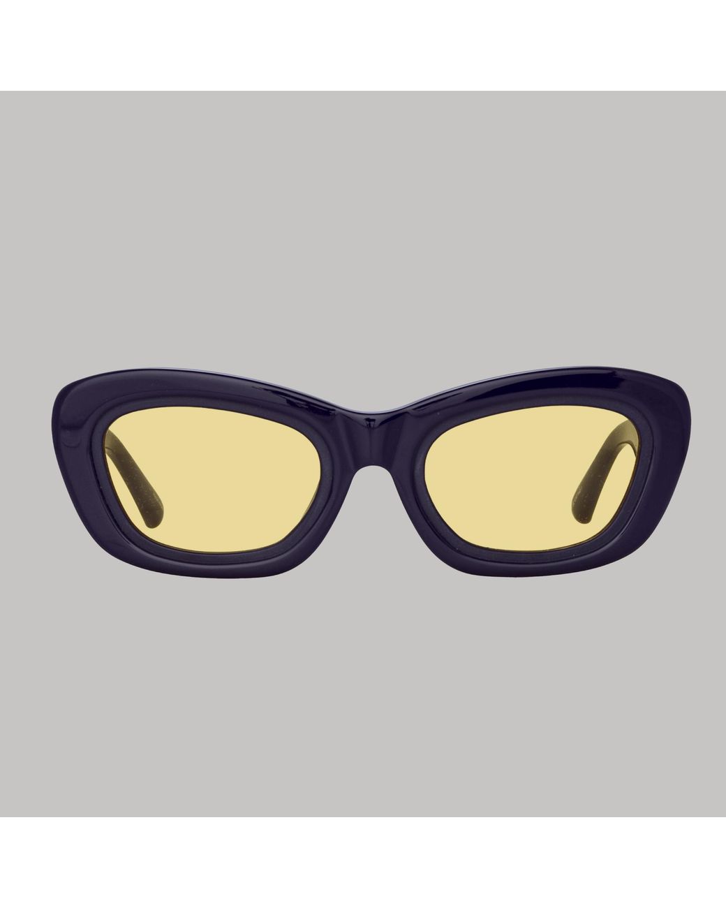 The Attico x Linda Farrow Blue Rania Cat Eye Sunglasses