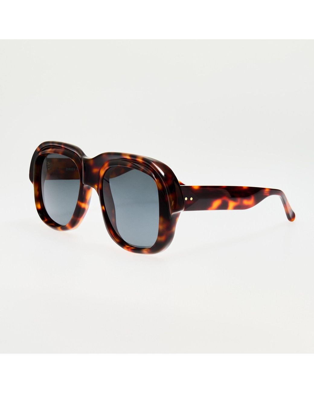 Dries Van Noten Brown Oversize Sunglasses