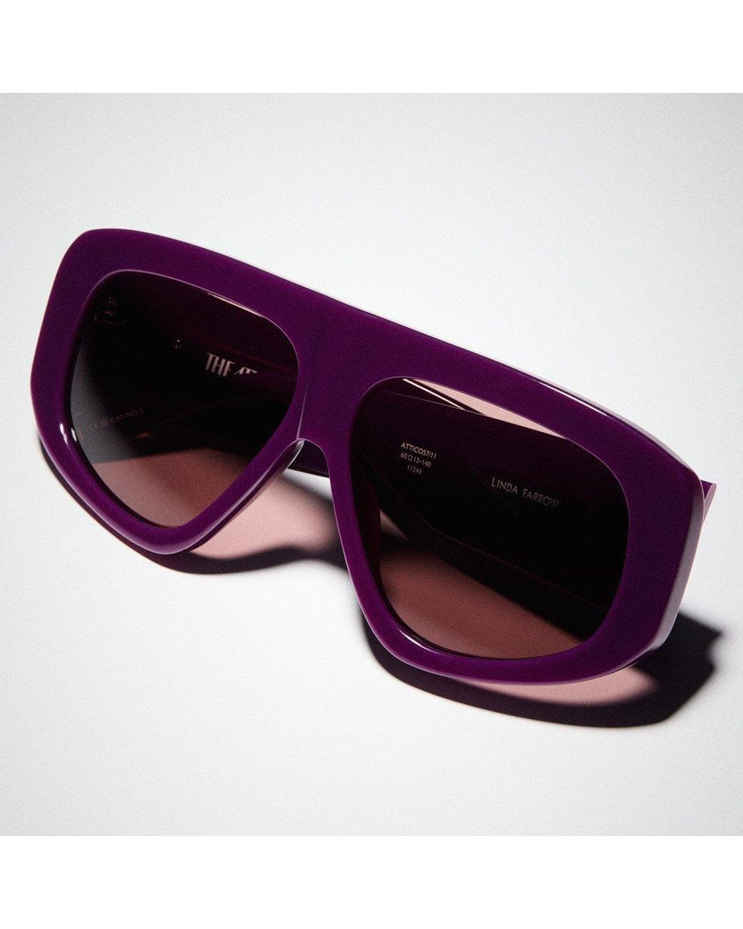 The Attico Purple Milano Sunglasses