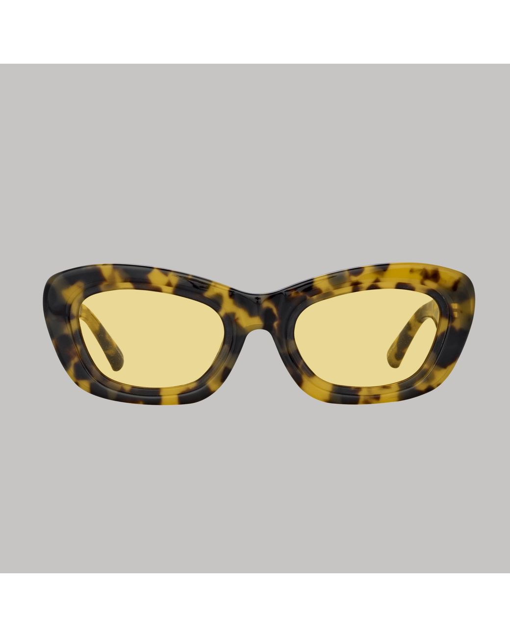 The Attico x Linda Farrow Metallic Rania Cat Eye Sunglasses