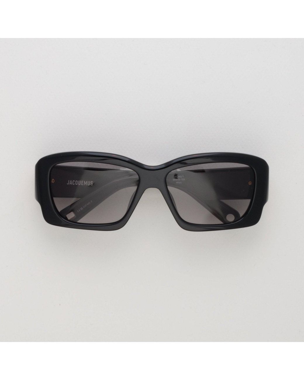 Jacquemus Black Croisiere Rectangular Sunglasses