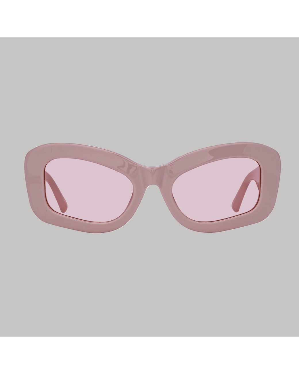 The Attico x Linda Farrow Pink Harry Cat Eye Sunglasses