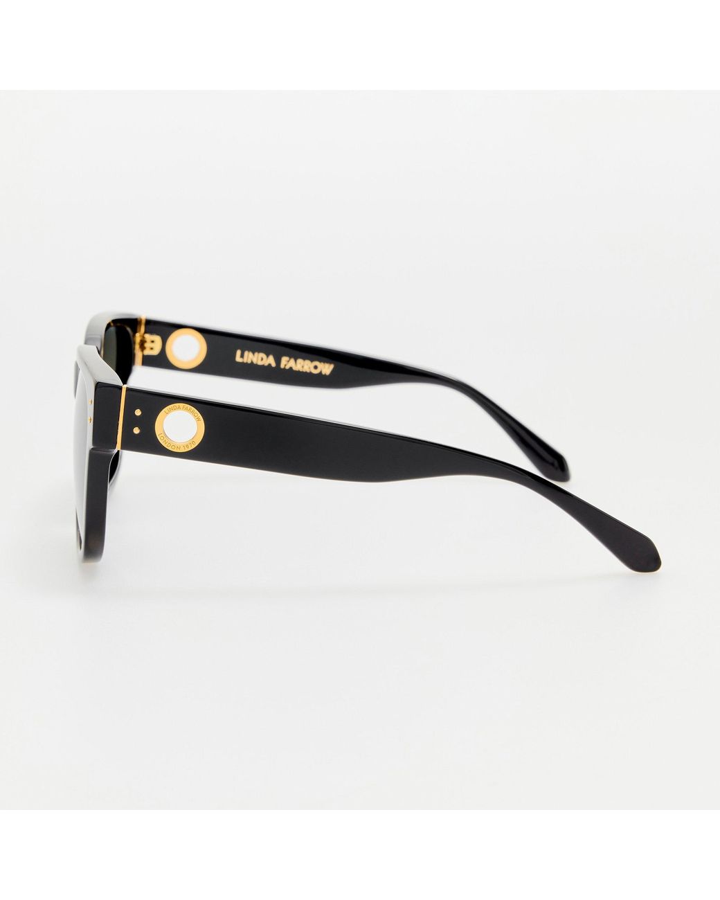 Linda Farrow Black Perry Sunglasses