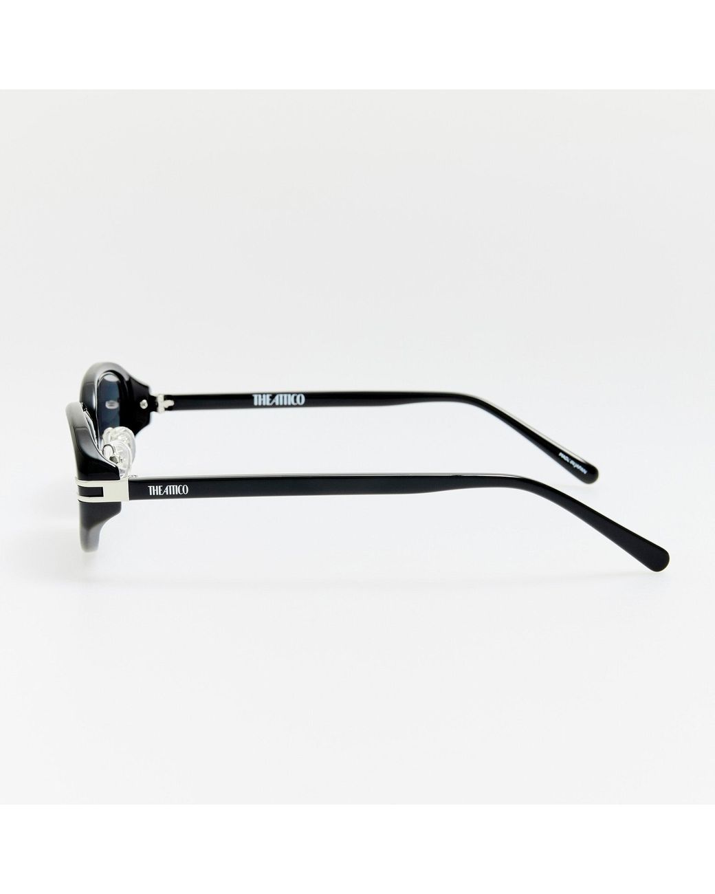 The Attico Brown Ambra Oval Sunglasses