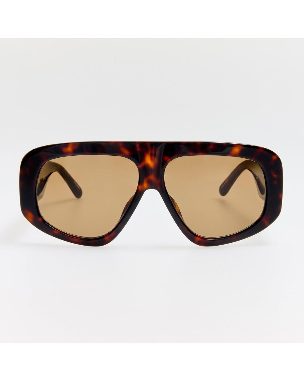 The Attico x Linda Farrow Brown Milano Sunglasses