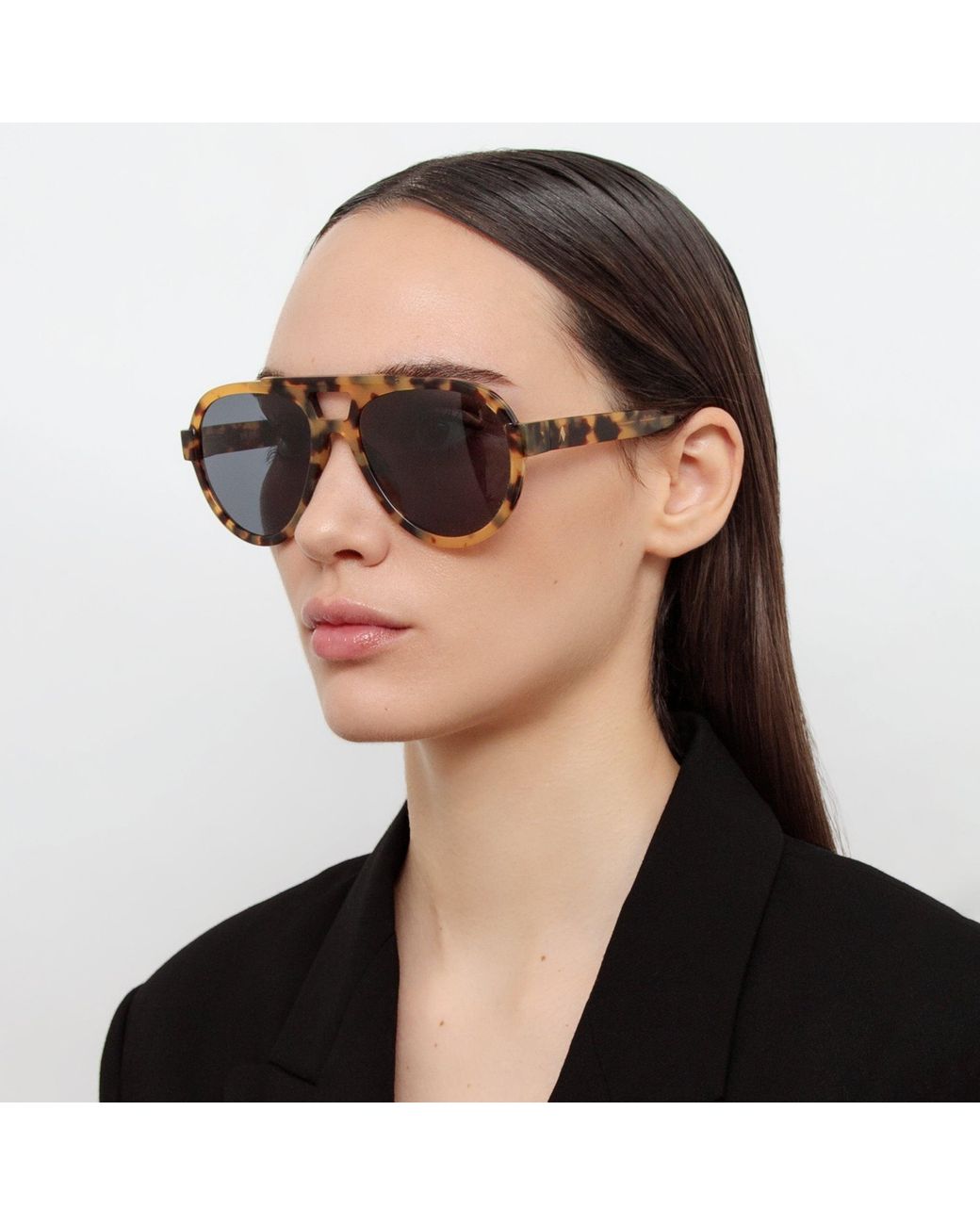 The Attico Multicolor Jurgen Aviator Sunglasses