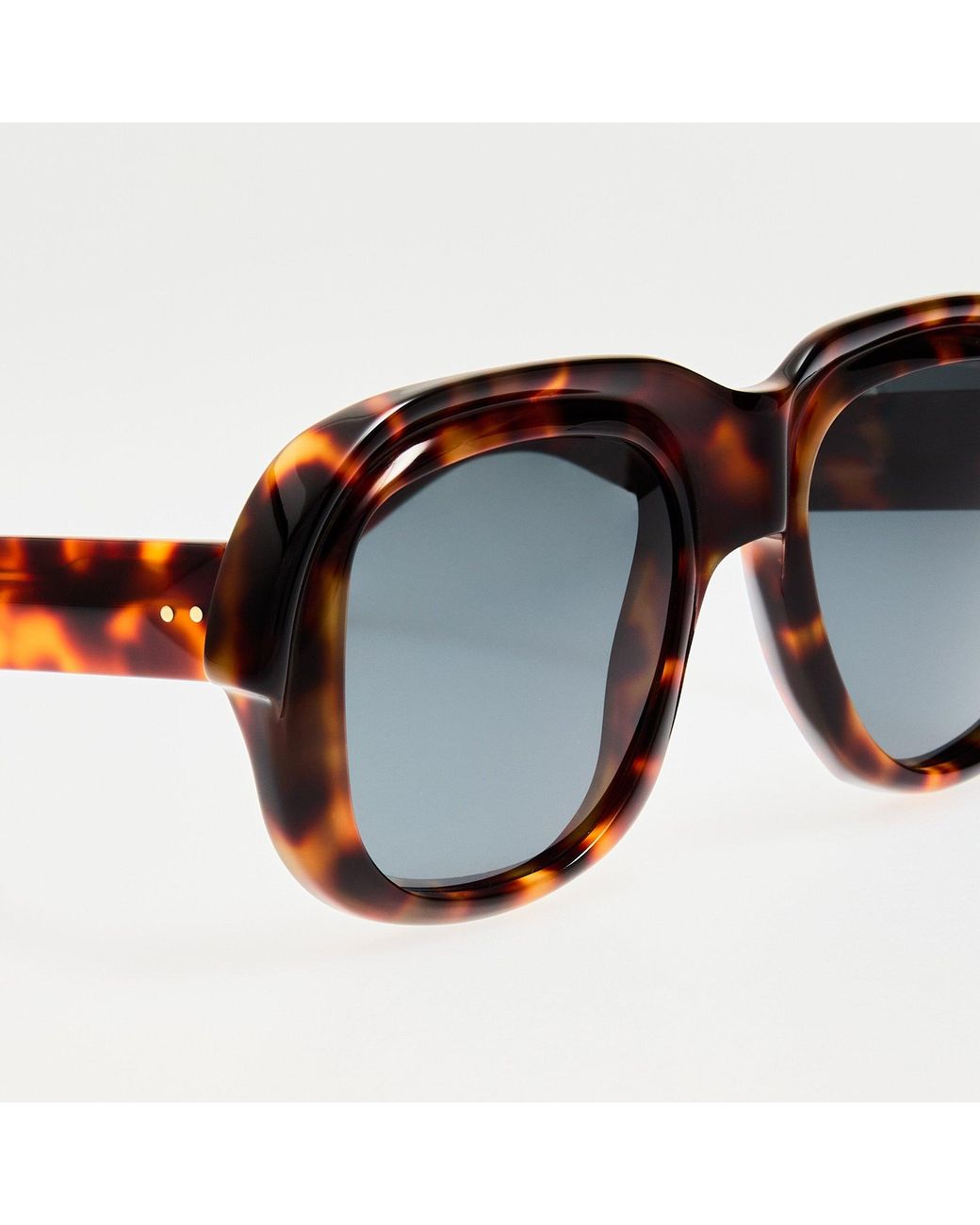 Dries Van Noten Brown Oversize Sunglasses