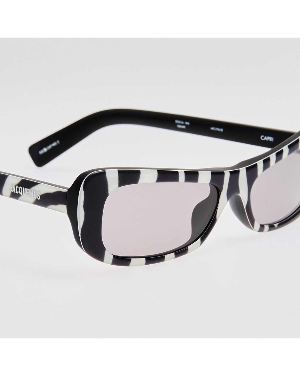 Jacquemus Black Capri Rectangular Sunglasses