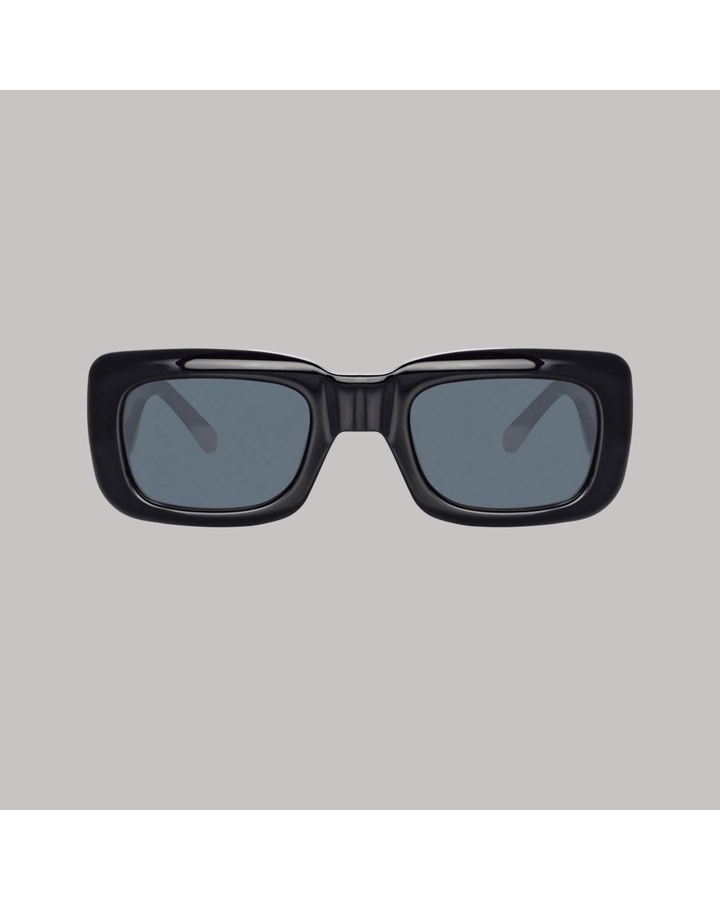 The Attico x Linda Farrow Blue Marfa Rectangular Sunglasses