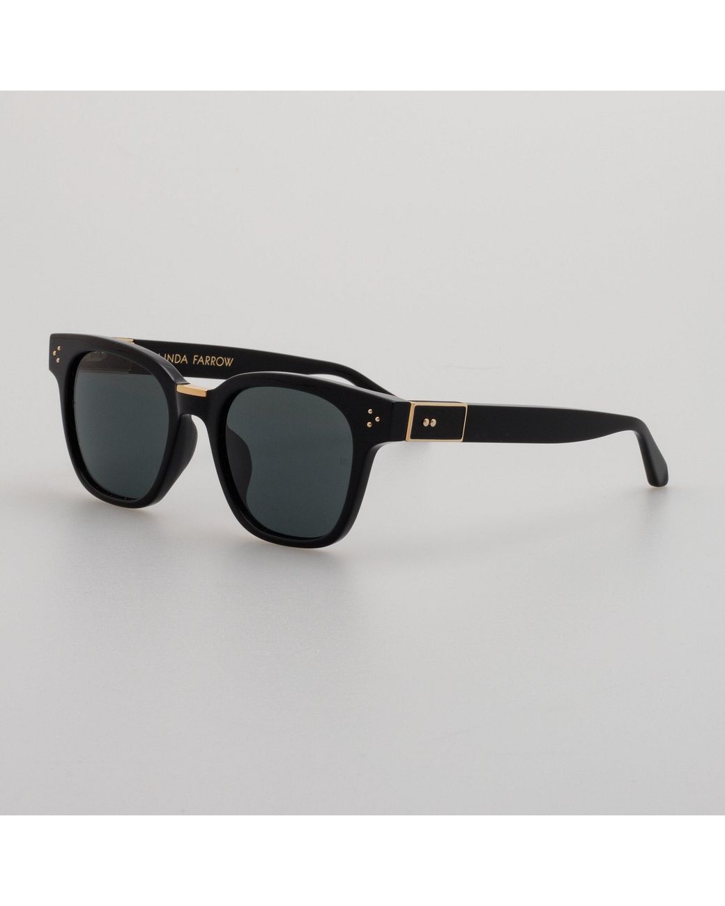 Sanchez Frame Linda Farrow Sanchez Sunglasses in Black | Lyst