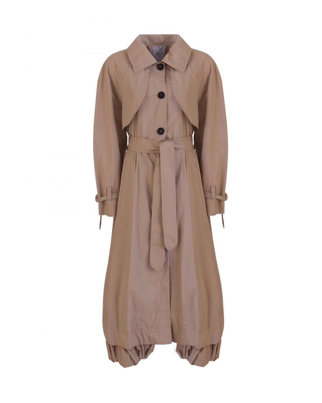 Patou Cotton Gabardine Trench Coat in Beige (Natural) - Lyst
