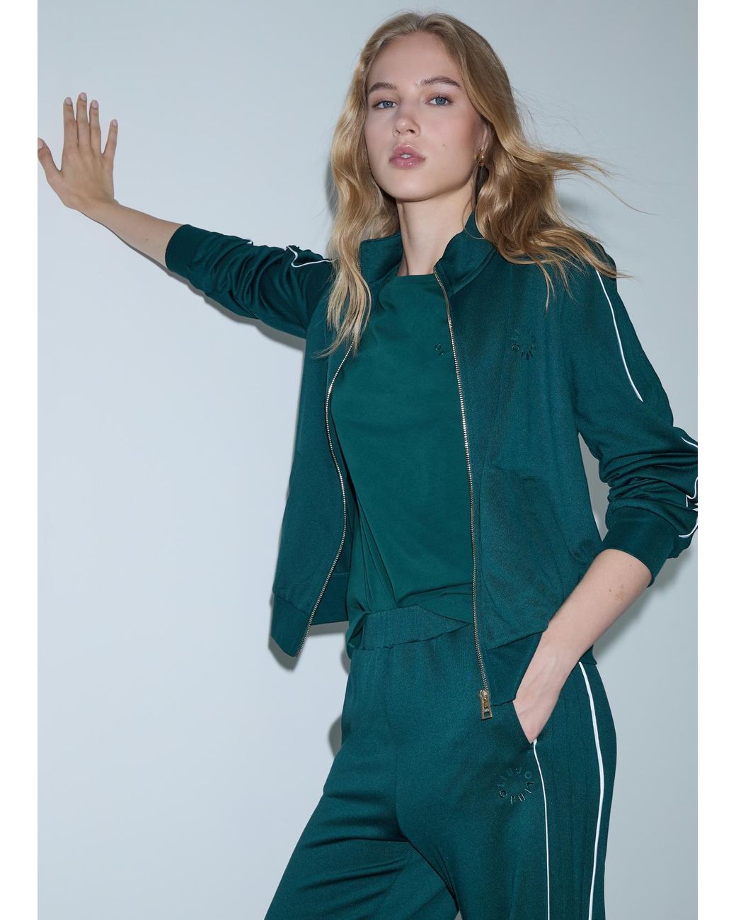 Sweat Zippé Liu Jo en coloris Green