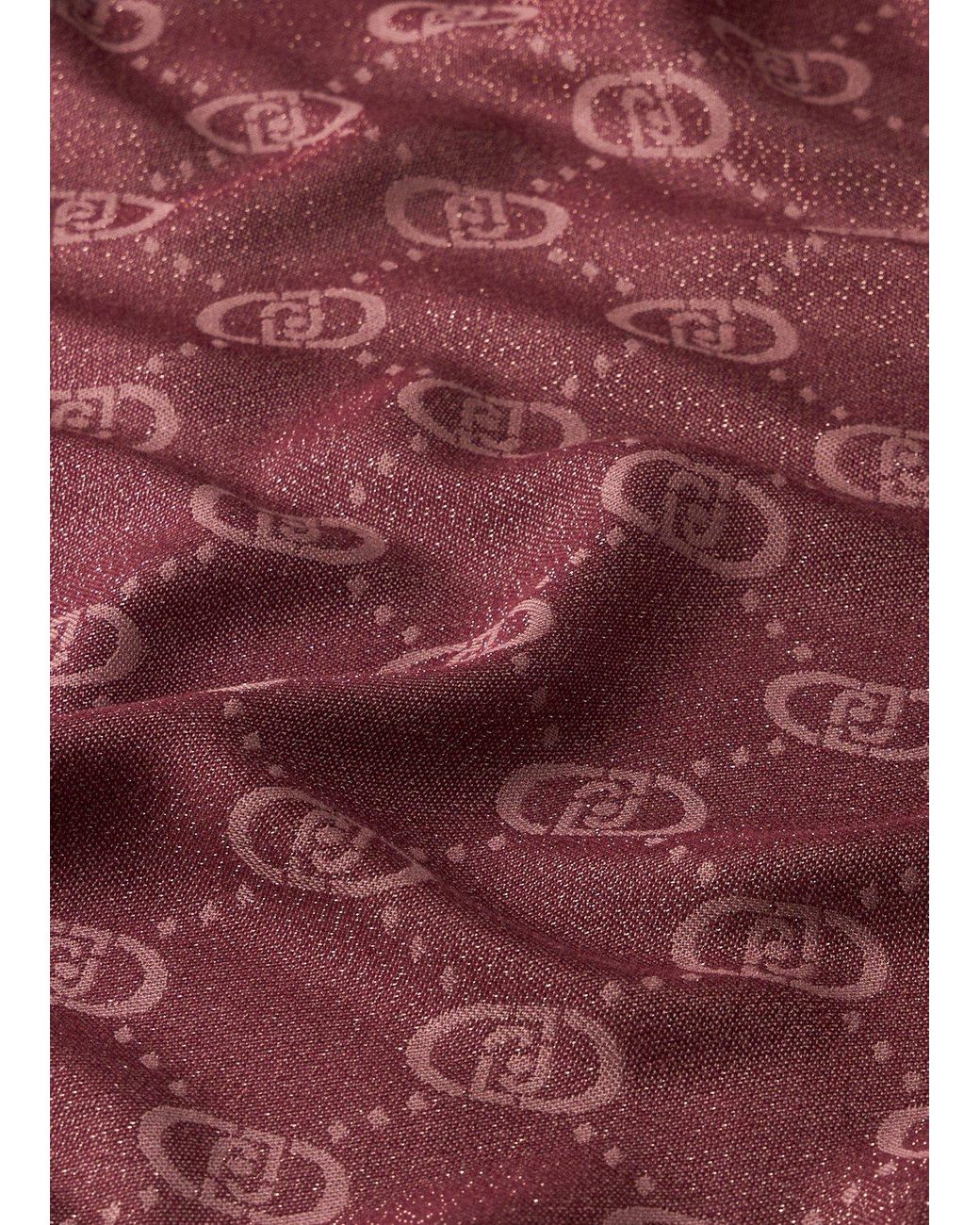 Liu Jo Red Stola Mit Logo