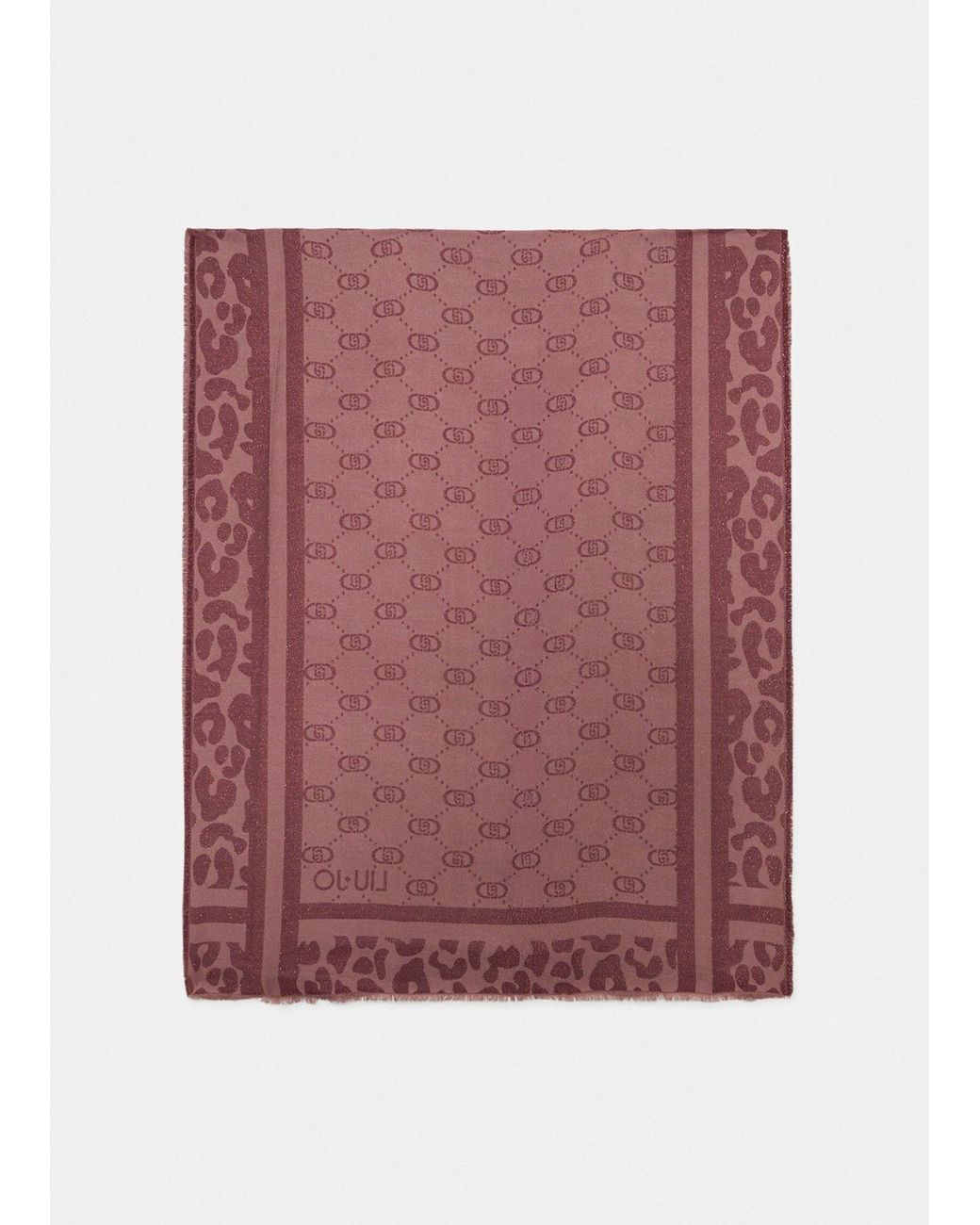 Liu Jo Red Stola Mit Logo