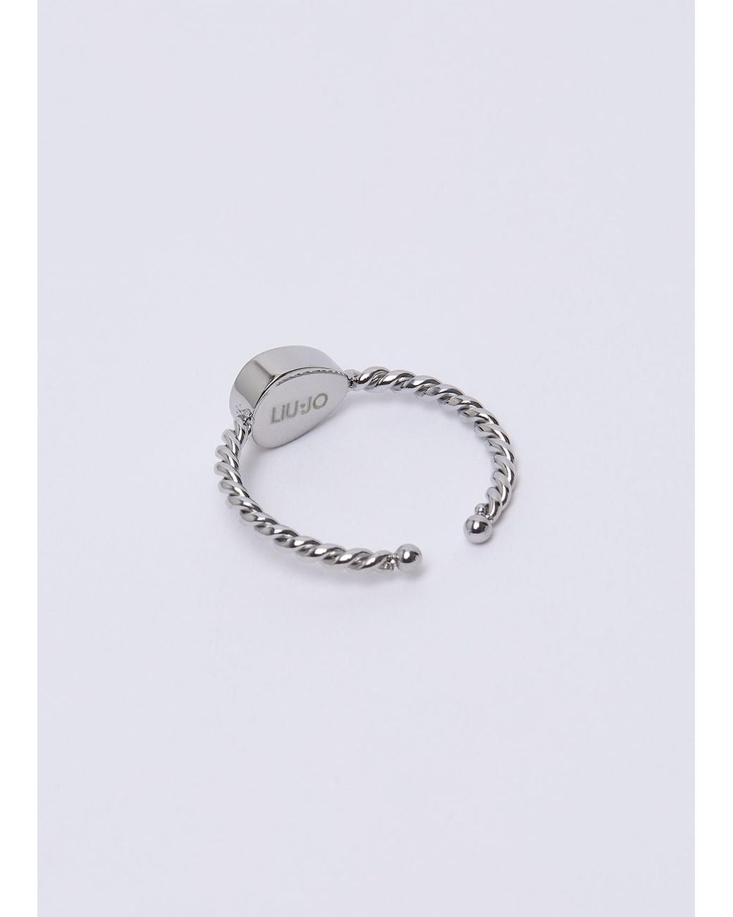 Liu Jo White Ring Mit Stein Farbig