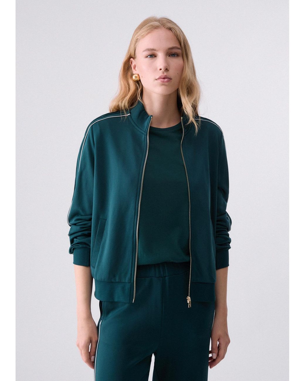 Sweat Zippé Liu Jo en coloris Green
