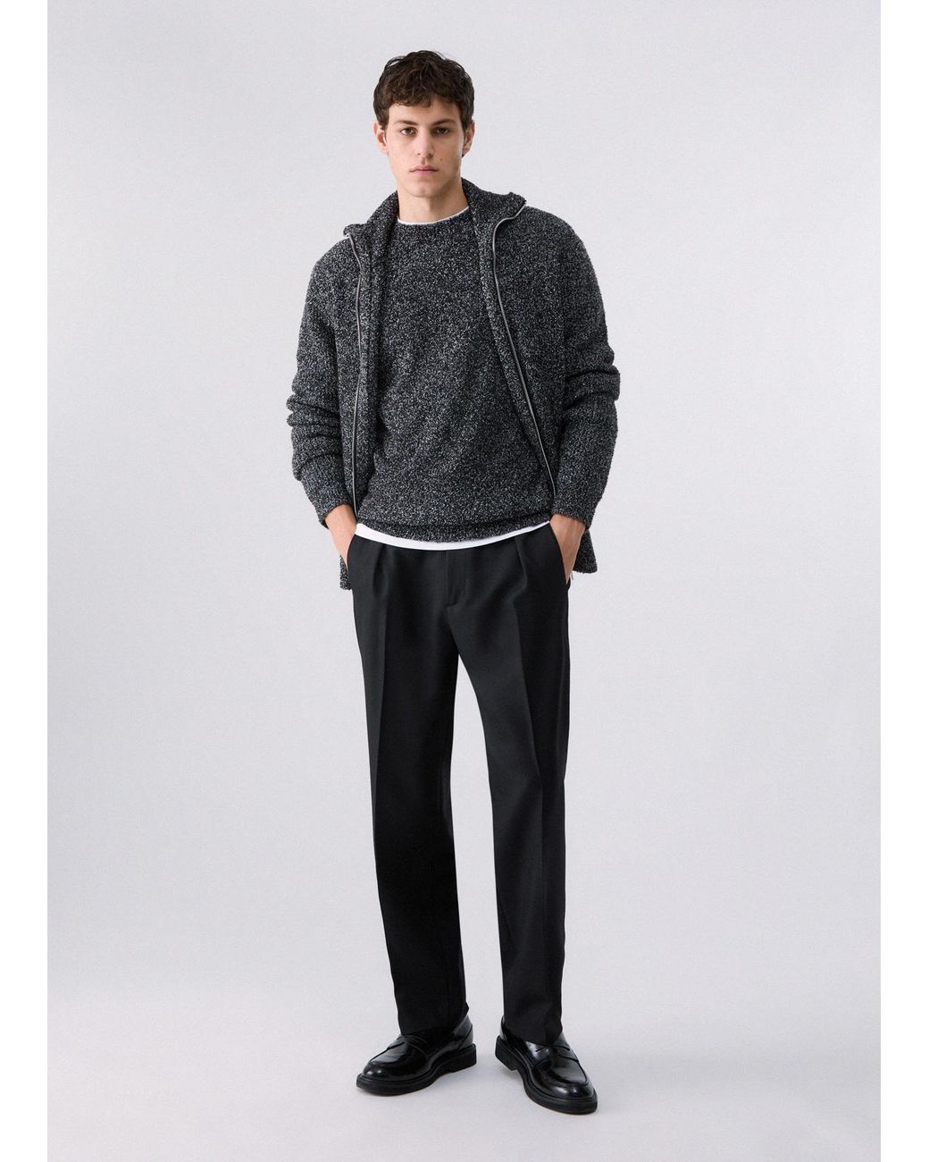 Pull En Bouclé Liu Jo pour homme en coloris Gray