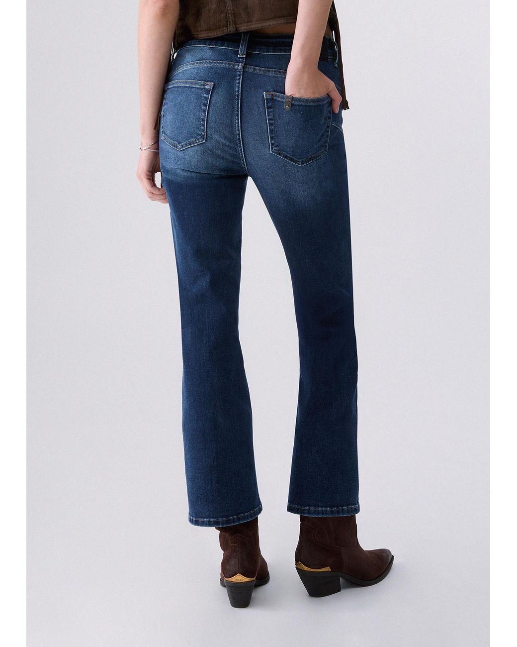 Vaqueros Bootcut Con Botones De Joya Liu Jo de color Blue